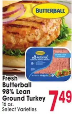 Jewel-Osco Fresh Butterball 98% Lean Ground Turkey offer