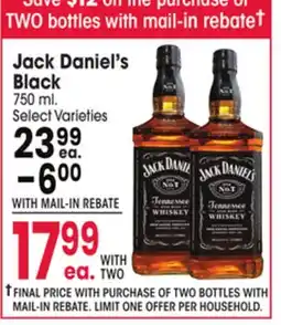 Jewel-Osco Jack Daniel's Black offer