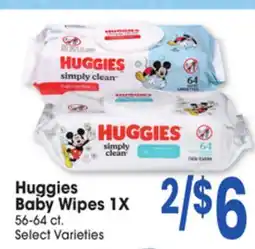 Jewel-Osco Huggies Baby Wipes 1X offer