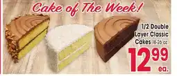 Jewel-Osco 1/2 Double Layer Classic Cakes offer