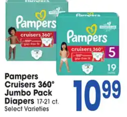 Jewel-Osco Pampers Cruisers 360º Jumbo Pack Diapers offer