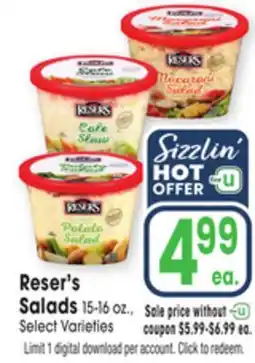 Jewel-Osco Reser's Salads offer