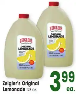 Jewel-Osco Zeigler's Original Lemonade offer
