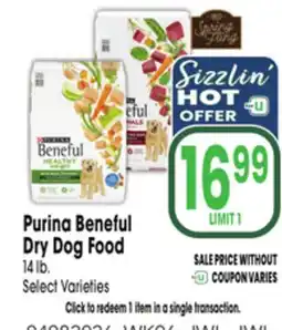 Jewel-Osco Purina Beneful Dry Dog Food offer