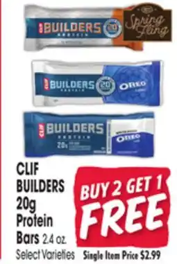 Jewel-Osco CLIF BUILDERS 20g Protein Bars offer