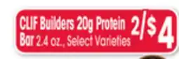 Jewel-Osco CLIF Builders 20g Protein Bar offer