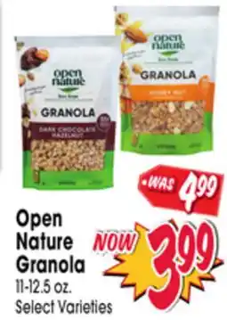 Jewel-Osco Open Nature Granola offer