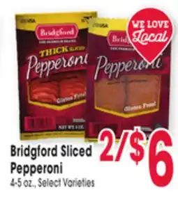 Jewel-Osco Bridgford Sliced Pepperoni offer