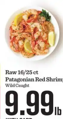 Mariano's Raw 16/25 ct Patagonian Red Shrimp offer
