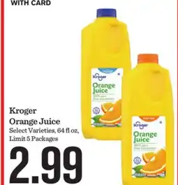 Mariano's Kroger Orange Juice offer
