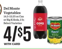 Mariano's Del Monte Vegetables offer