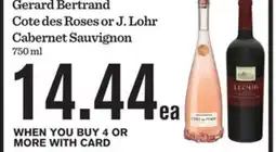 Mariano's Gerard Bertrand Cote des Roses or J. Lohr Cabernet Sauvignon offer