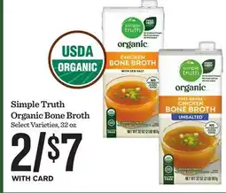 Mariano's Simple Truth Organic Bone Broth offer
