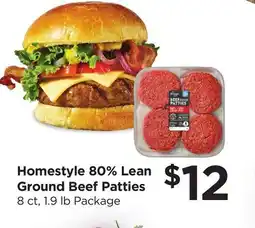 Food 4 Less Homestyle 80% Lean Ground Beef Patties offer