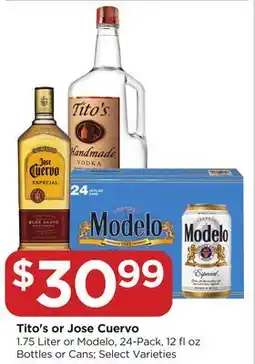 Food 4 Less Tito's or Jose Cuervo offer