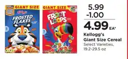Food 4 Less Kellogg's Giant Size Cereal offer