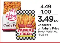 Food 4 Less Checkers or Arby's Fries offer