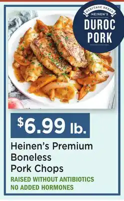 Heinen's Heinen's Premium Boneless Pork Chops offer