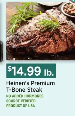Heinen's Heinen's Premium T-Bone Steak offer