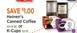 Heinen's Heinen's Canned Coffee 13-14 OZ. or K-Cups 12 CT offer