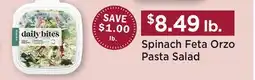Heinen's Spinach Feta Orzo Pasta Salad offer