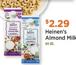 Heinen's Heinen's Almond Milk offer