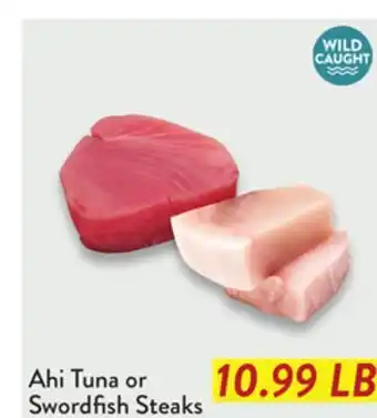 Fresh Thyme Ahi Tuna or Swordfish Steaks offer