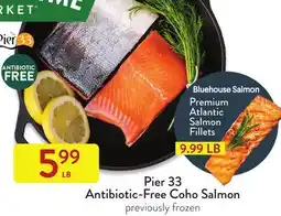 Fresh Thyme Pier 33 Antibiotic-Free Coho Salmon offer