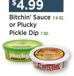 Heinen's Bitchin' Sauce 7-8 OZ. or Plucky Pickle Dip 7 OZ offer