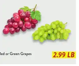 Fresh Thyme Red or Green Grapes offer