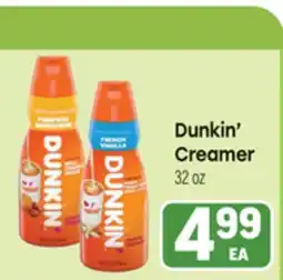 Tony’s Fresh Market Dunkin' Creamer offer