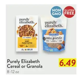 Fresh Thyme Purely Elizabeth Cereal or Granola offer
