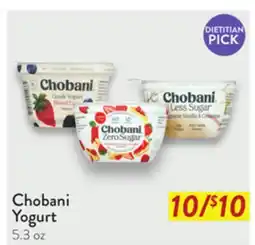 Fresh Thyme Chobani Yogurt offer