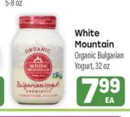 Tony’s Fresh Market White Mountain Organic Bulgarian Yogurt offer