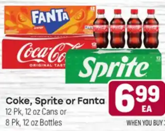 Tony’s Fresh Market Coke, Sprite or Fanta offer