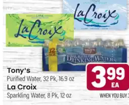 Tony’s Fresh Market Tony's or La Croix offer