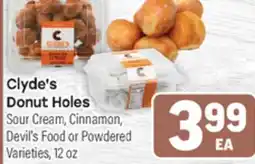 Tony’s Fresh Market Clyde's Donut Holes offer