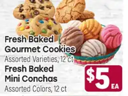 Tony’s Fresh Market Fresh Baked Gourmet Cookies, Fresh Baked Mini Conchas offer