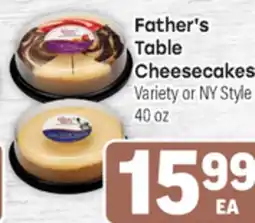 Tony’s Fresh Market Father's Table Cheesecakes offer
