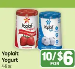 Tony’s Fresh Market Yoplait Yogurt offer