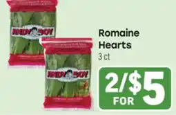Tony’s Fresh Market Romaine Hearts offer