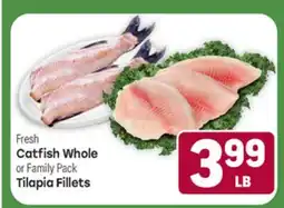 Tony’s Fresh Market Fresh Catfish Whole or Family Pack Tilapia Fillets offer