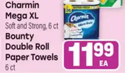 Tony’s Fresh Market Charmin Mega XL Soft and Strong, Bounty Double Roll Paper Towels offer