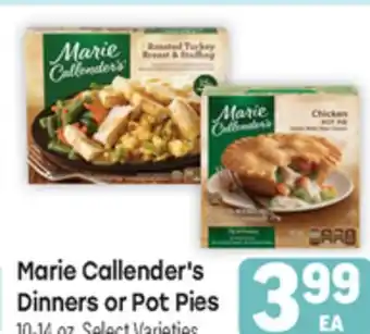 Tony’s Fresh Market Marie Callender's Dinners or Pot Pies offer