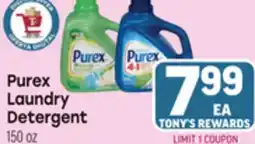Tony’s Fresh Market Purex Laundry Detergent offer