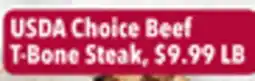 Tony’s Fresh Market USDA Choice Beef T-Bone Steak offer