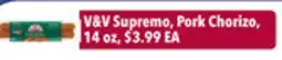 Tony’s Fresh Market V&V Supremo, Pork Chorizo offer