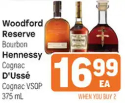 Tony’s Fresh Market Woodford Reserve Bourbon Hennessy Cognac D'Ussé Cognac VSOP offer