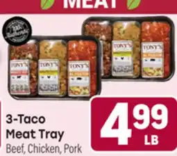 Tony’s Fresh Market 3-Taco Meat Tray offer