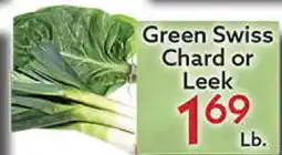 World Fresh Market Green Swiss Chard or Leek offer